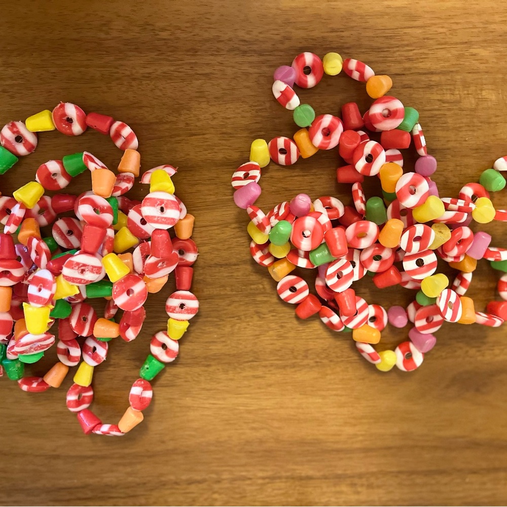 Vintage Blow Mold Made in Hong Kong Candy Garland